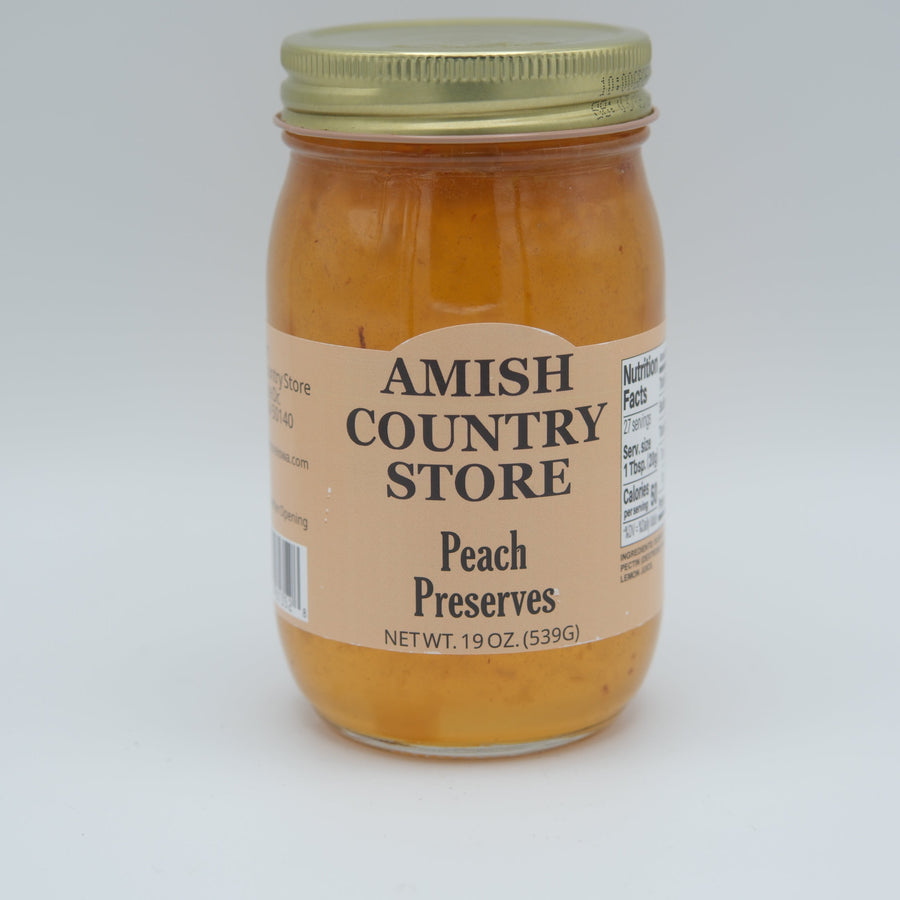 Peach Preserves | Golden Southern-Style Fruit Spread | 16 oz