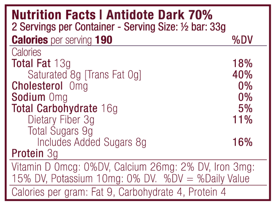 Antidote Chocolate QUEEN Q: QUINOA CRUNCH - 12 Bars by Farm2Me