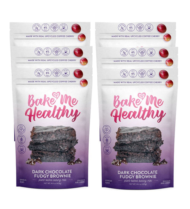 Dark Chocolate Fudgy Brownie Plant-Based Baking Mix - Bake Me Healthy