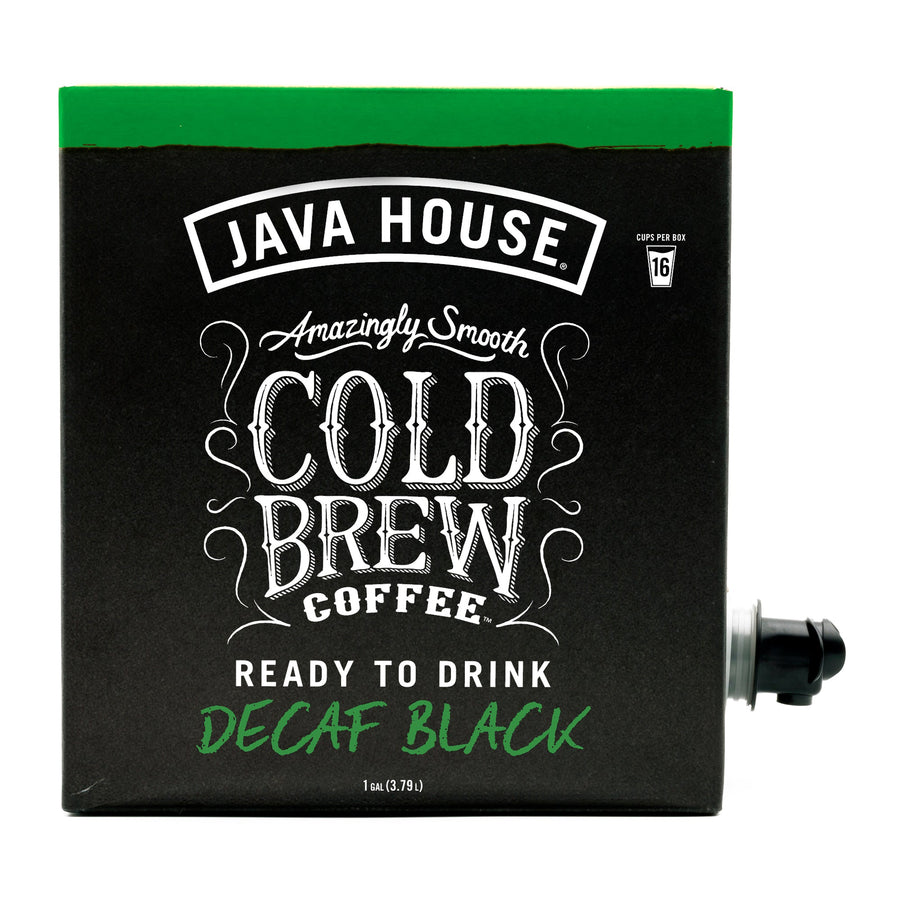 Decaf box side with dispensing spout