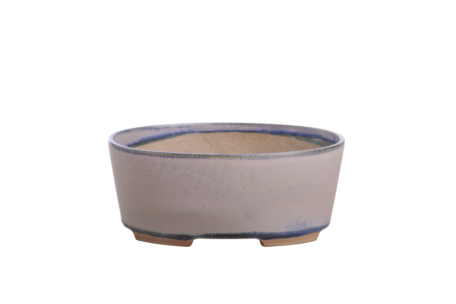 6-Inch Oval A Bonsai Pot - Ocean