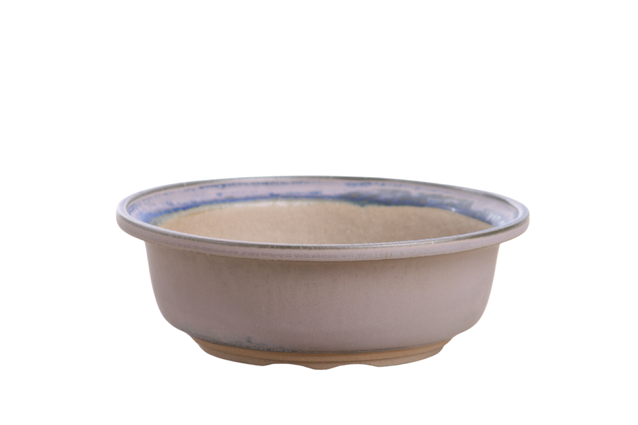 7-Inch Round Bonsai Pot - Ocean