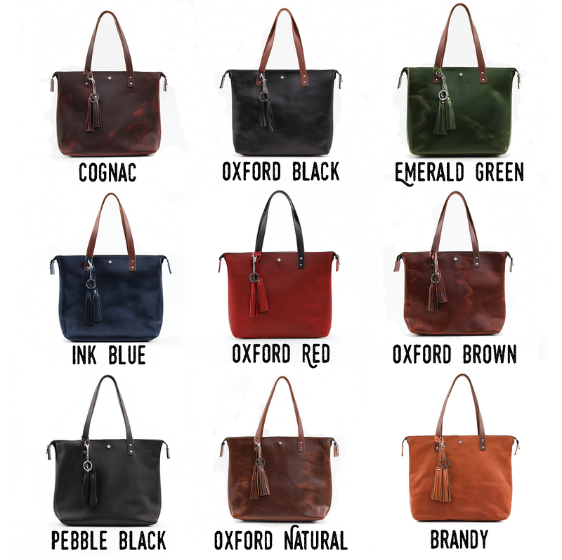 Zippered Deluxe Lifetime Tote - Lifetime Leather Co