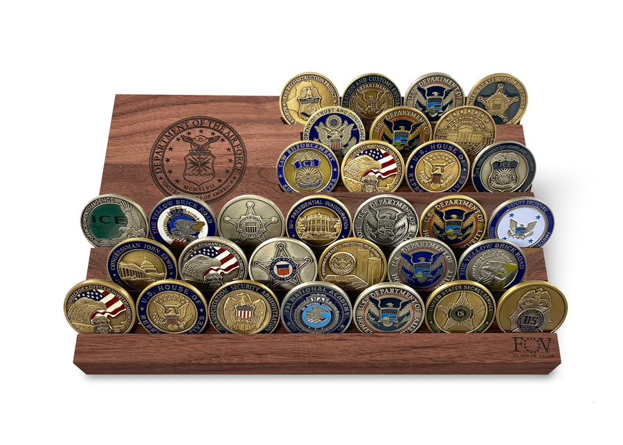Collective - Wooden Desktop Challenge Coin Holder