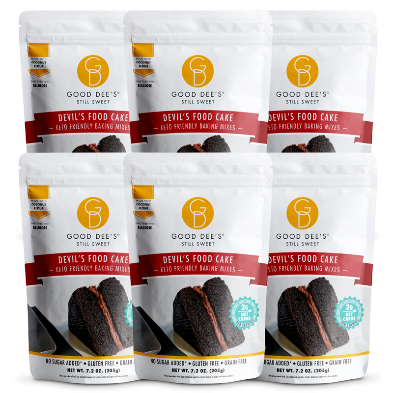 Devil's Food Keto Cake Mix - Gluten Free and No Added Sugar by Good Dee's