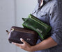 Double Zipper Toiletry Bag - Lifetime Leather Co