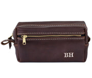 Double Zipper Toiletry Bag - Lifetime Leather Co