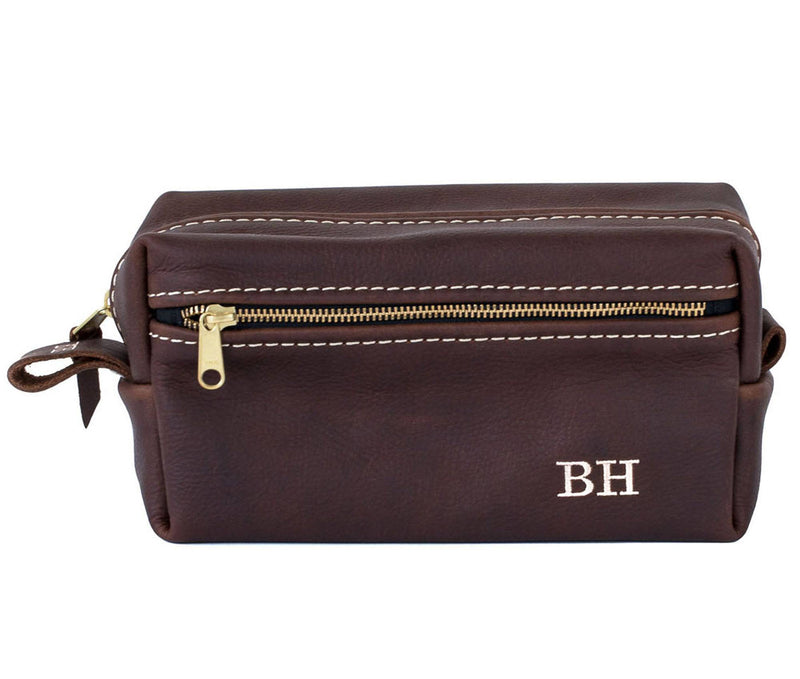 Double Zipper Toiletry Bag - Lifetime Leather Co