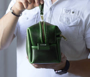 Double Zipper Toiletry Bag - Lifetime Leather Co