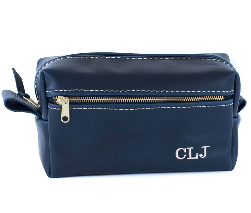 Double Zipper Toiletry Bag - Lifetime Leather Co