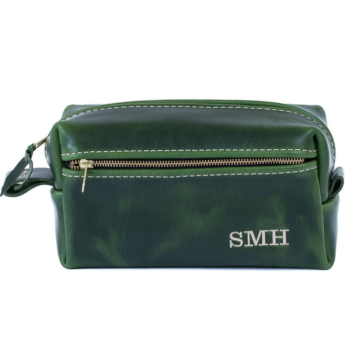 Double Zipper Toiletry Bag - Lifetime Leather Co