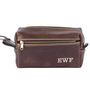 Double Zipper Toiletry Bag - Lifetime Leather Co