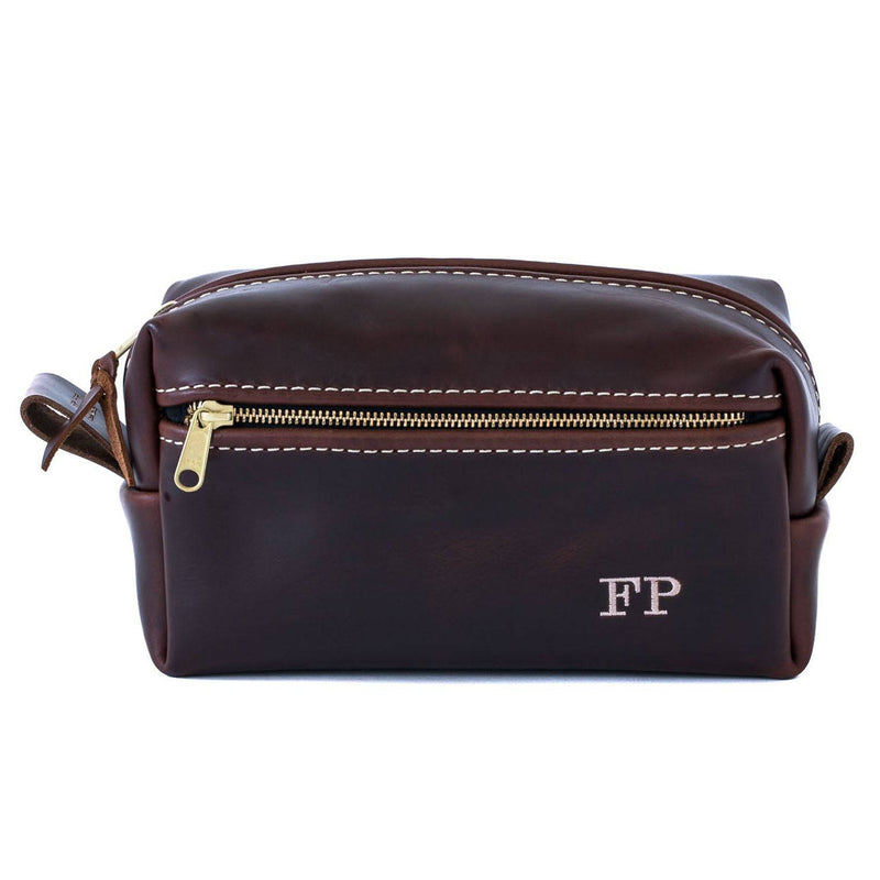 Double Zipper Toiletry Bag - Lifetime Leather Co
