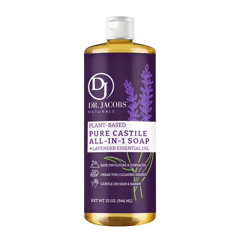 Lavender All in 1 Castile Soap - Thin Formula by Dr. Jacobs Naturals