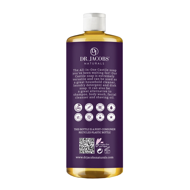 Lavender All in 1 Castile Soap - Thin Formula by Dr. Jacobs Naturals
