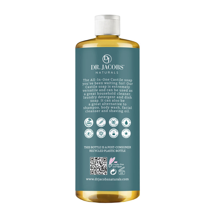 Peppermint All in 1 Castile Soap - Thin Formula by Dr. Jacobs Naturals