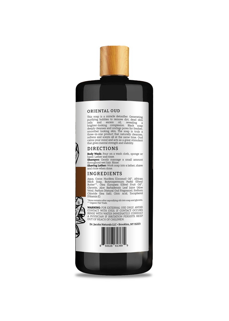 Black Soap Oriental Oud by Dr. Jacobs Naturals