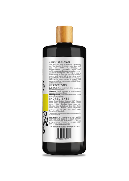 Black Soap Monoi by Dr. Jacobs Naturals