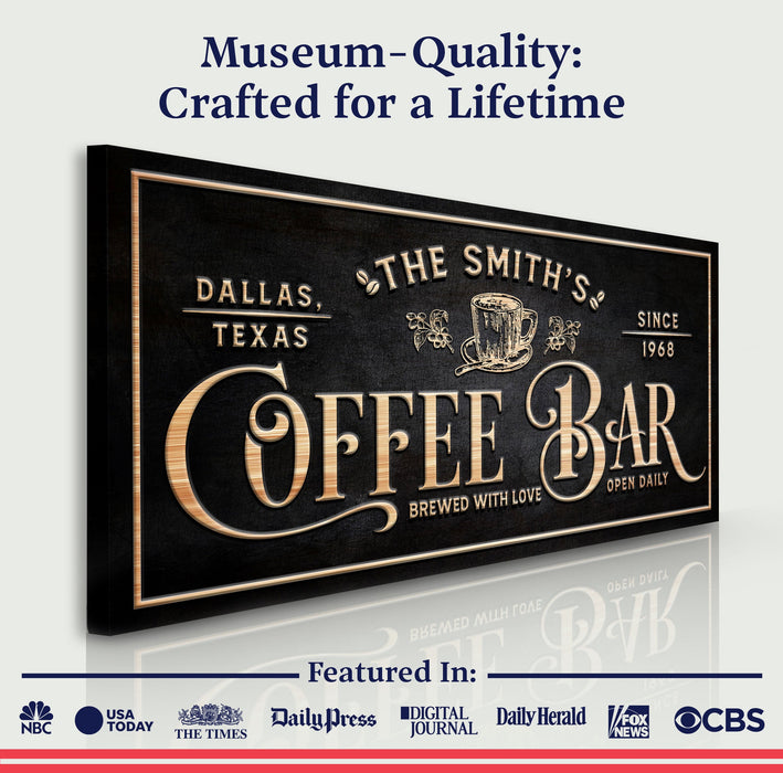 Personalized Coffee Bar Sign Ii