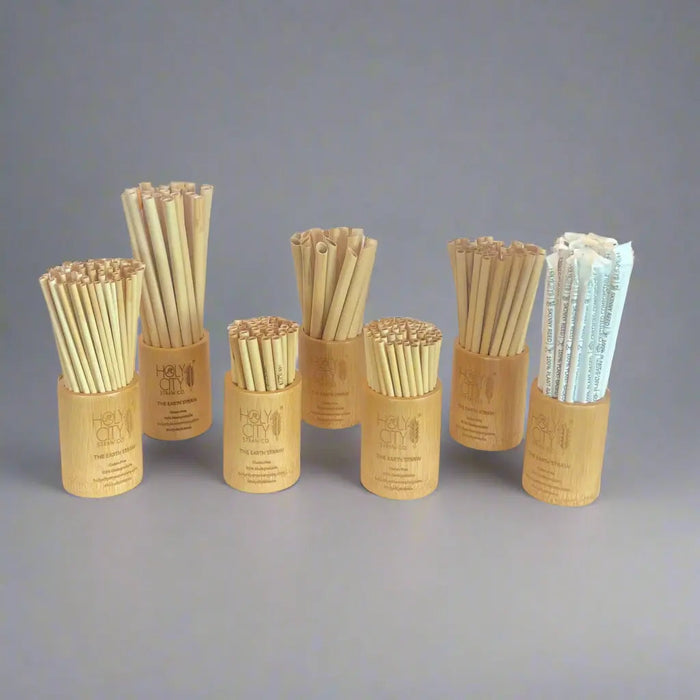 Holy City Straw Company Branded small Bamboo Straw Holder