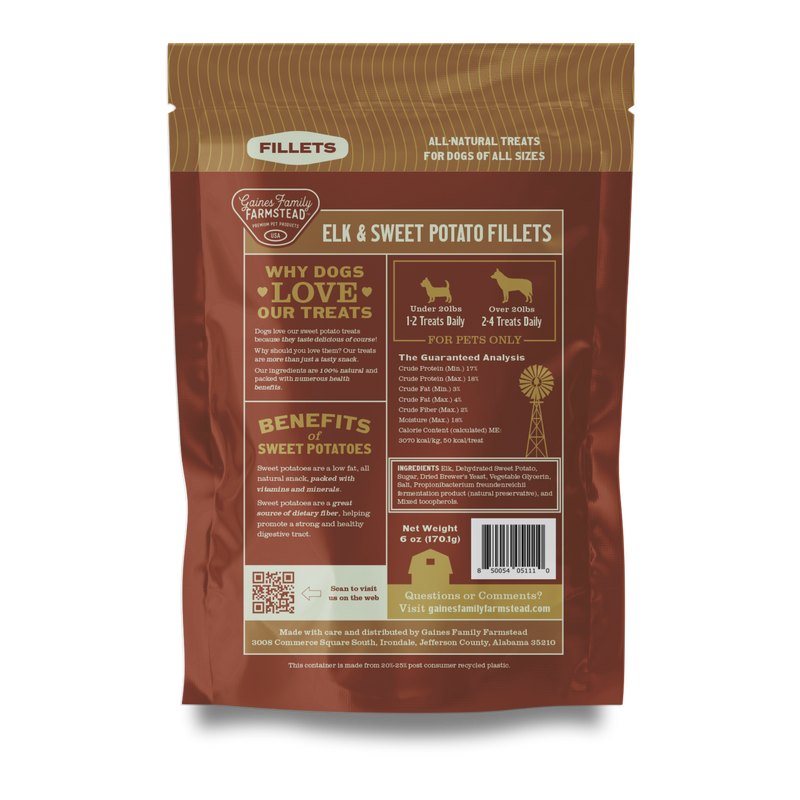 Elk and Sweet Potato Fillets