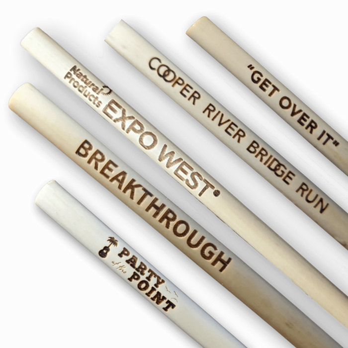 Holy City Straw Laser Engraved Reusable Reed Straw by Farm2Me
