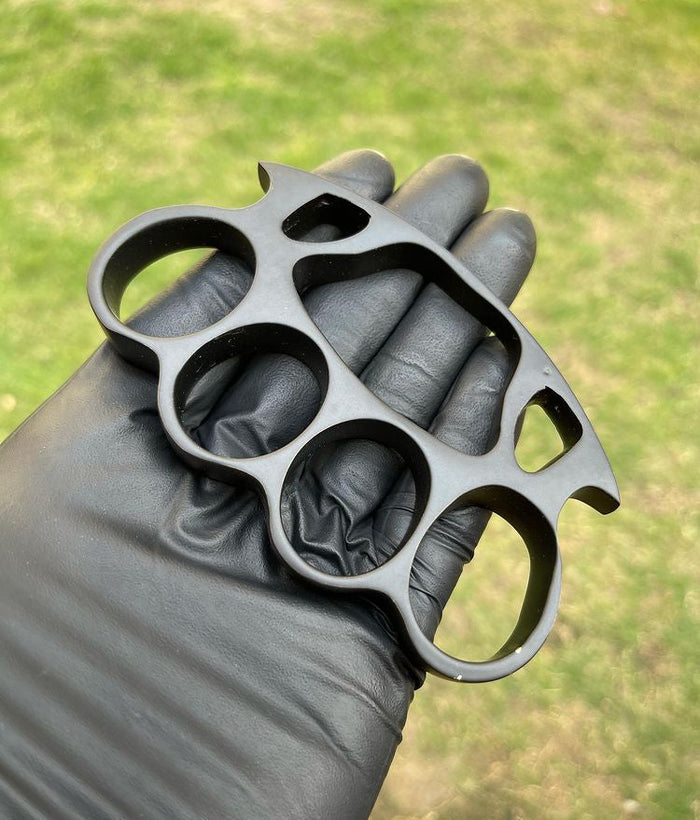 Premium Hand Casted Engraved Black Edition knuckle