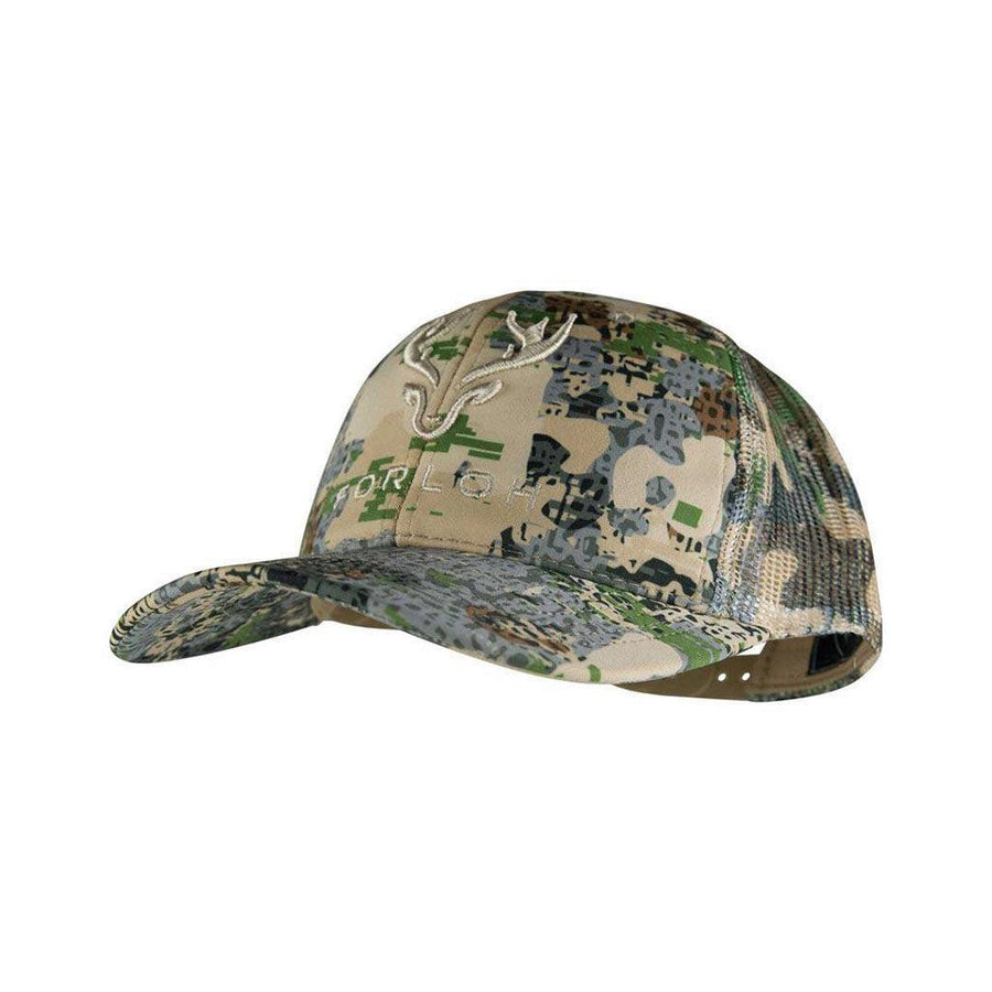 Puff Embroidered Camo Mesh Hat