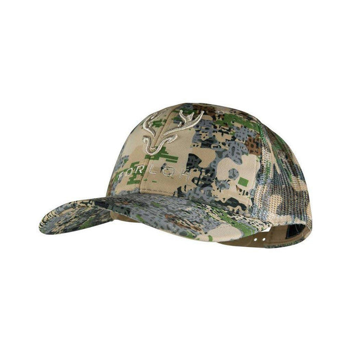 Puff Embroidered Camo Mesh Hat