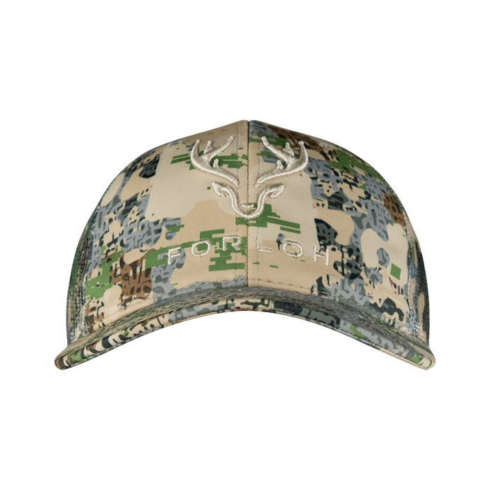 Puff Embroidered Camo Mesh Hat