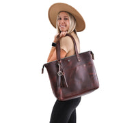 Zippered Deluxe Lifetime Tote - Lifetime Leather Co