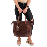 Zippered Deluxe Lifetime Tote - Lifetime Leather Co