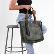 Zippered Deluxe Lifetime Tote - Lifetime Leather Co