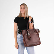 Zippered Deluxe Lifetime Tote - Lifetime Leather Co