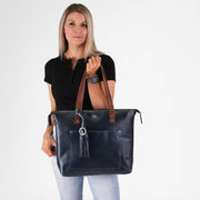 Zippered Deluxe Lifetime Tote - Lifetime Leather Co
