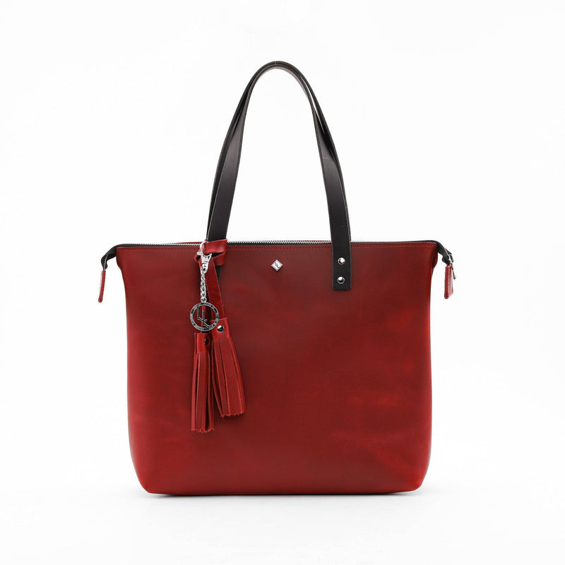 Zippered Deluxe Lifetime Tote - Lifetime Leather Co