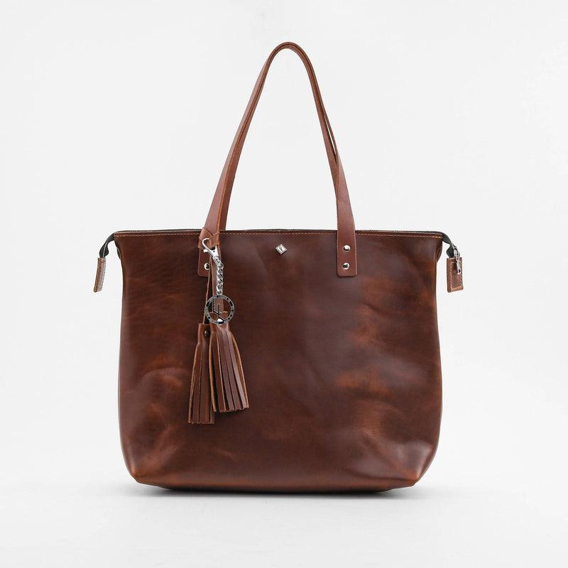 Zippered Deluxe Lifetime Tote - Lifetime Leather Co
