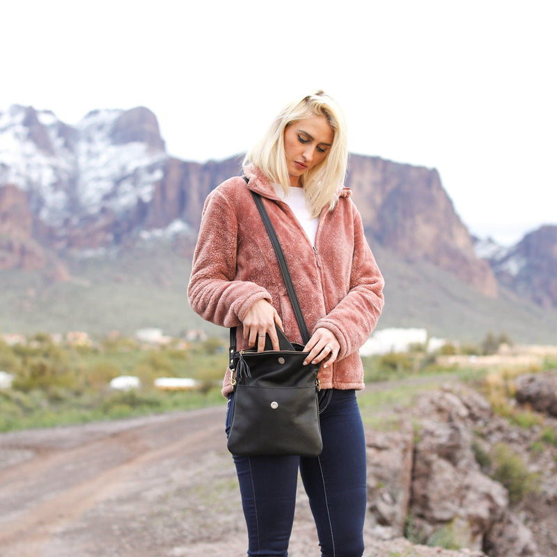 Foldover Crossbody Clutch - Lifetime Leather Co