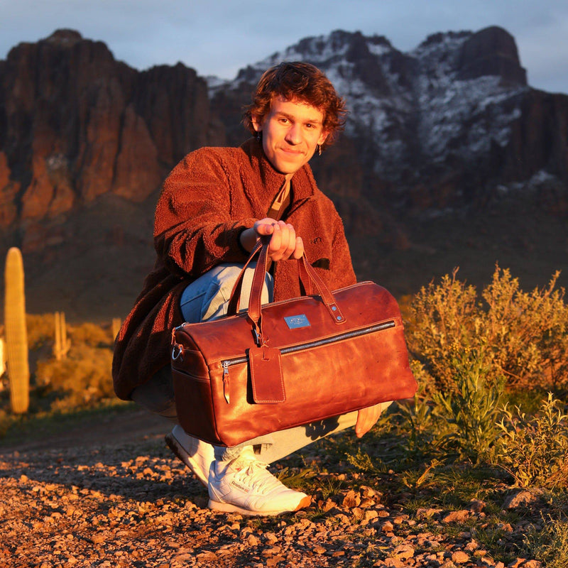 Luxury Leather Duffel Bag - Lifetime Leather Co
