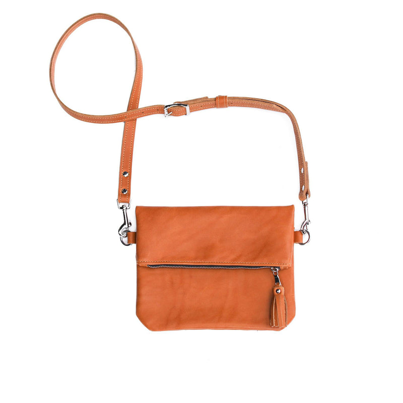 Foldover Crossbody Clutch - Lifetime Leather Co