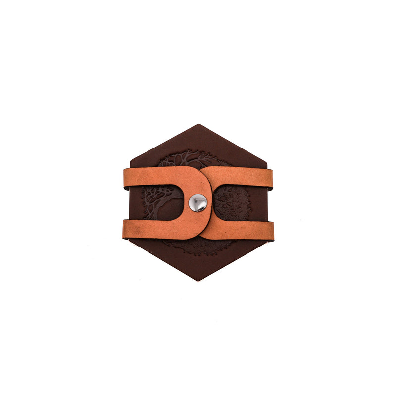 Leather Hexagon Coaster Set - Lifetime Leather Co