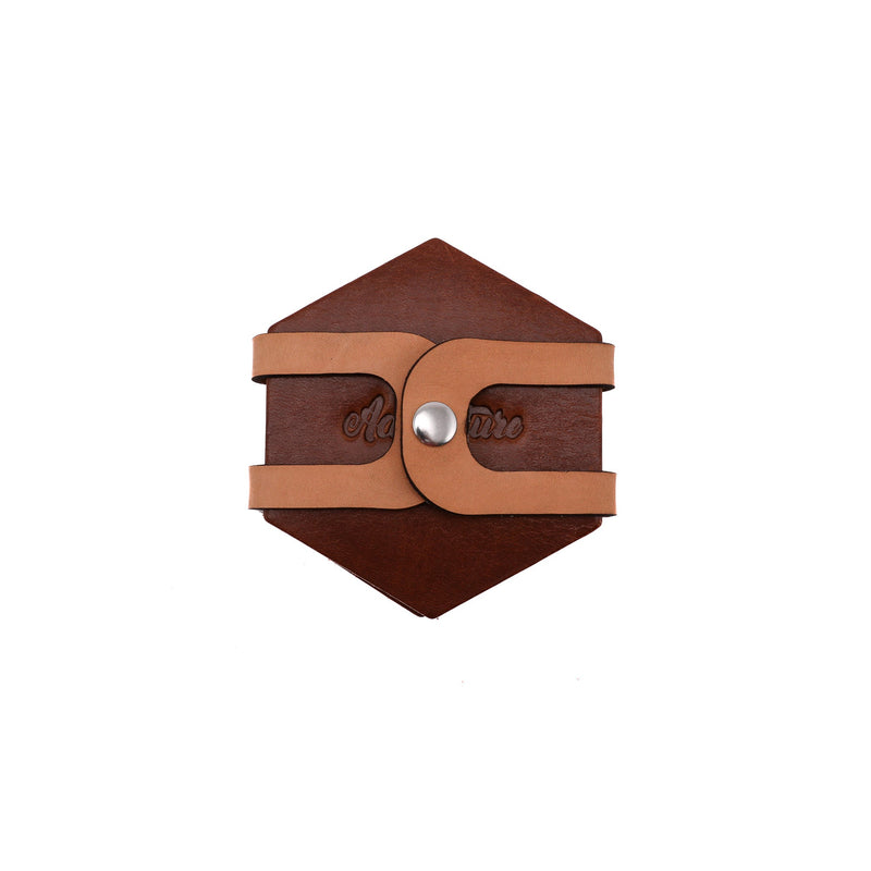 Leather Hexagon Coaster Set - Lifetime Leather Co
