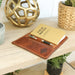 Open Field Notes Wallet on a table.