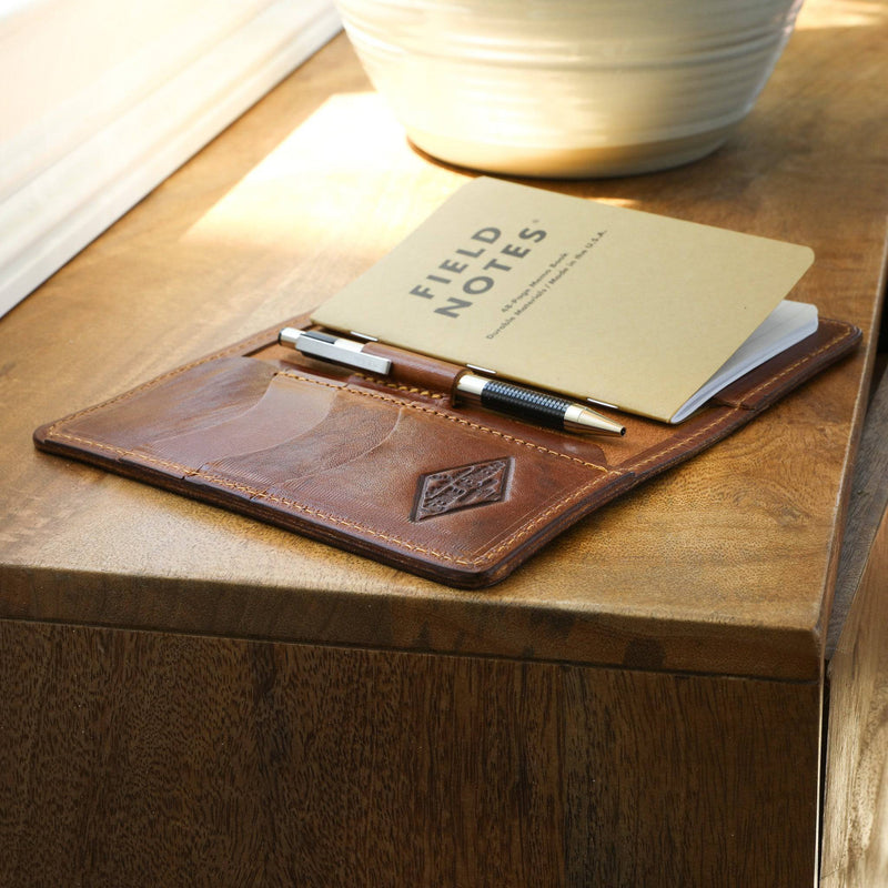 Open Lifetime Leather Field Notes wallet