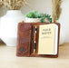 Lifetime Leather open Field Notes Wallet.