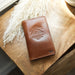Closed Custom Field Notes Wallet on a table.