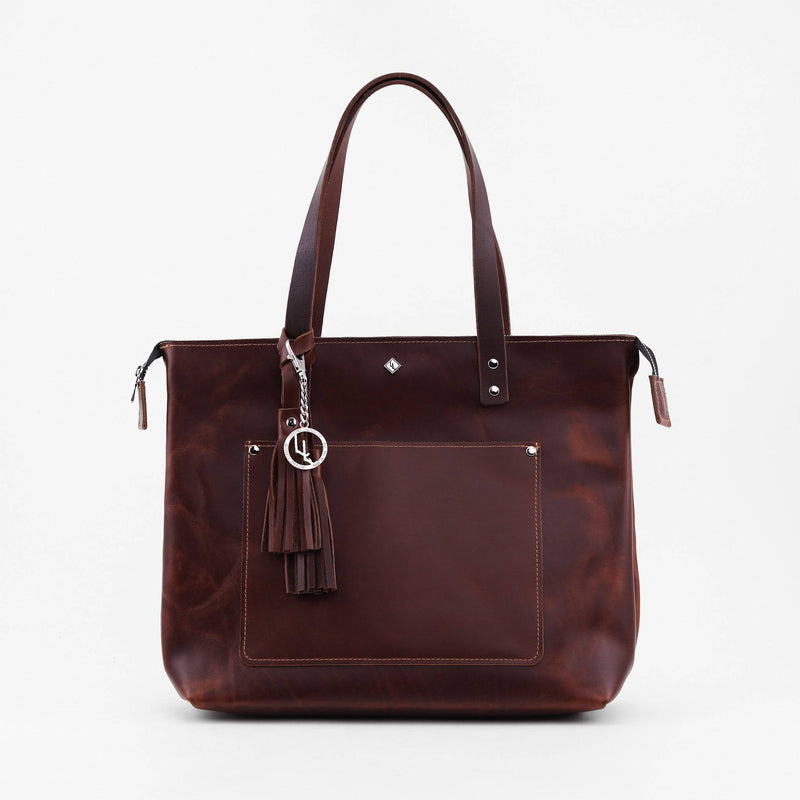 Zippered Deluxe Lifetime Tote - Lifetime Leather Co