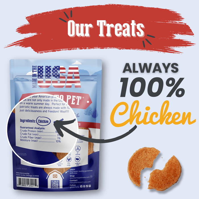Americana Chicken Chips For Dogs Celebrate With Usa Made Dog Treats