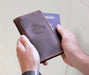 Brown Personalized Lifetime Leather Field Notes Wallet.
