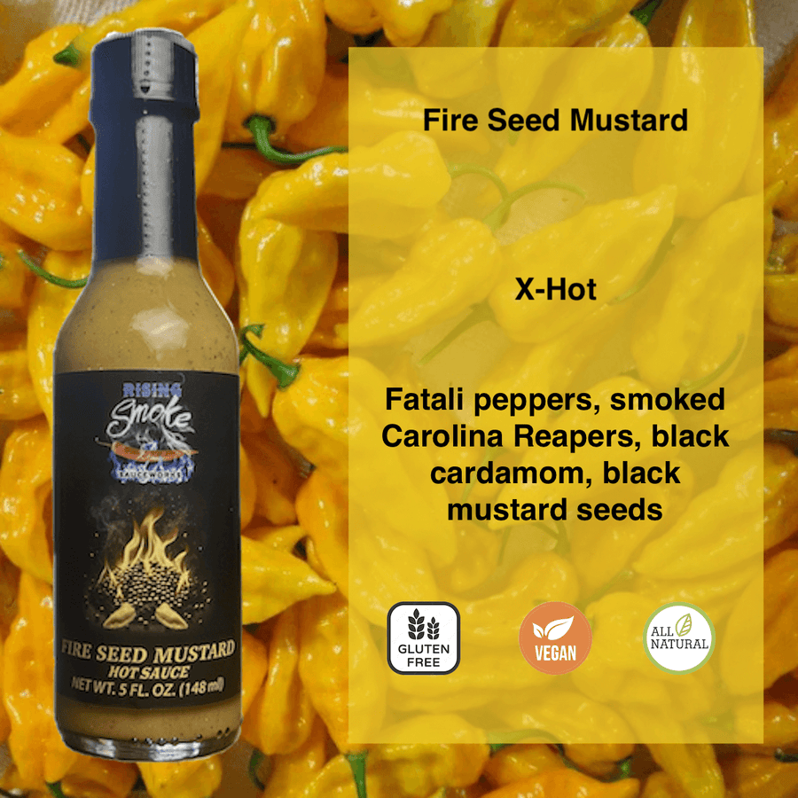 Fire Seed - Reaper Fatalii Mustard Hot Sauce (X Hot)